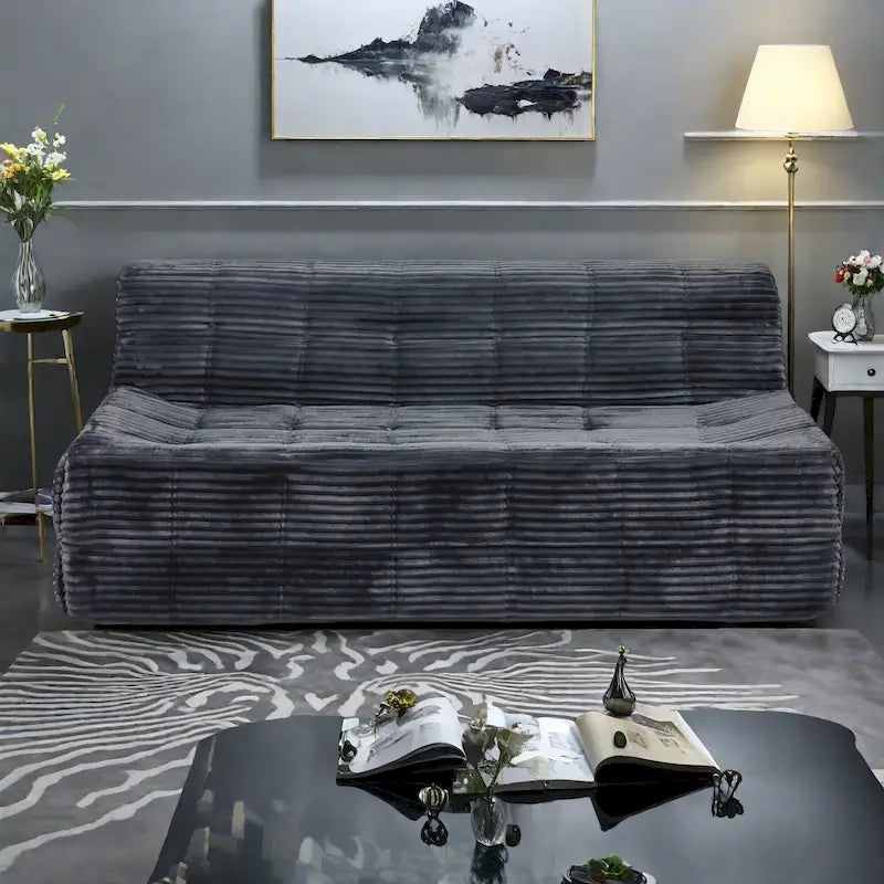 3-Seat Foam Sofa, Space-Saving & No Assembly