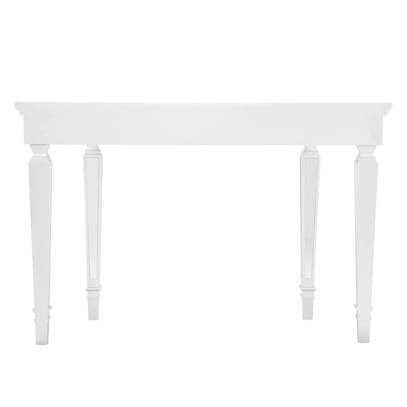 Glam Mirrored Console Table with Silver Frame