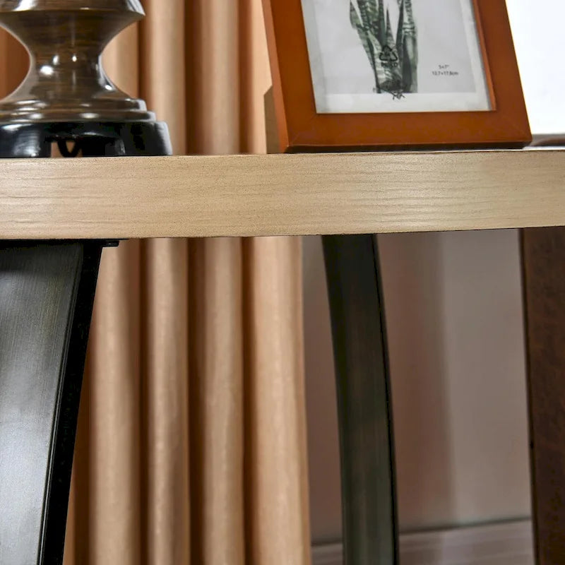 2-Tier Oval Coffee Table with Storage Shelf