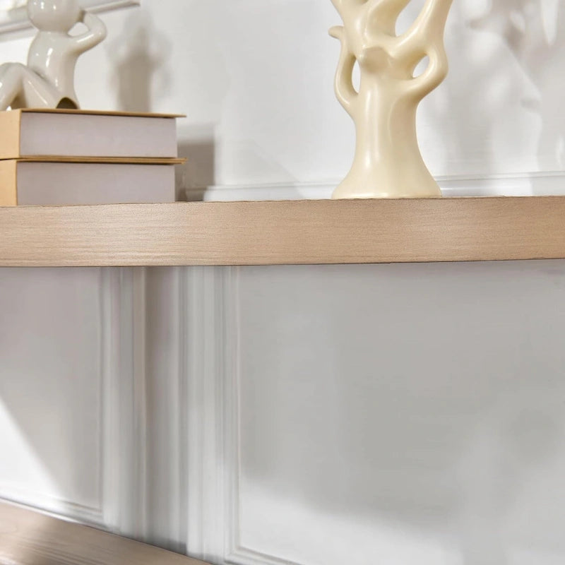 2-Tier Oval Coffee Table with Storage Shelf