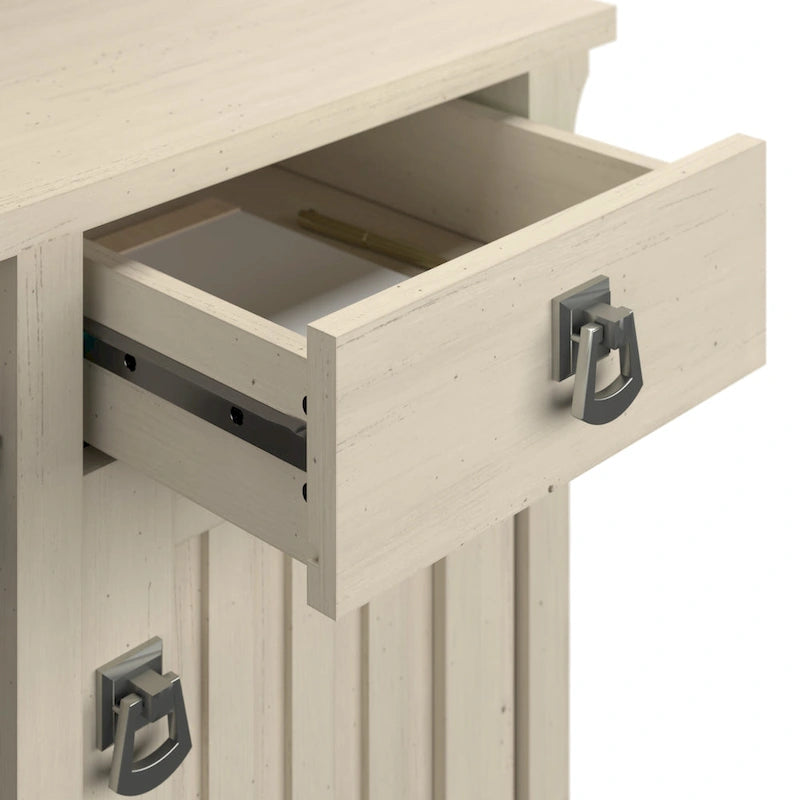 L-Shaped Corner Desk with Hutch & Storage