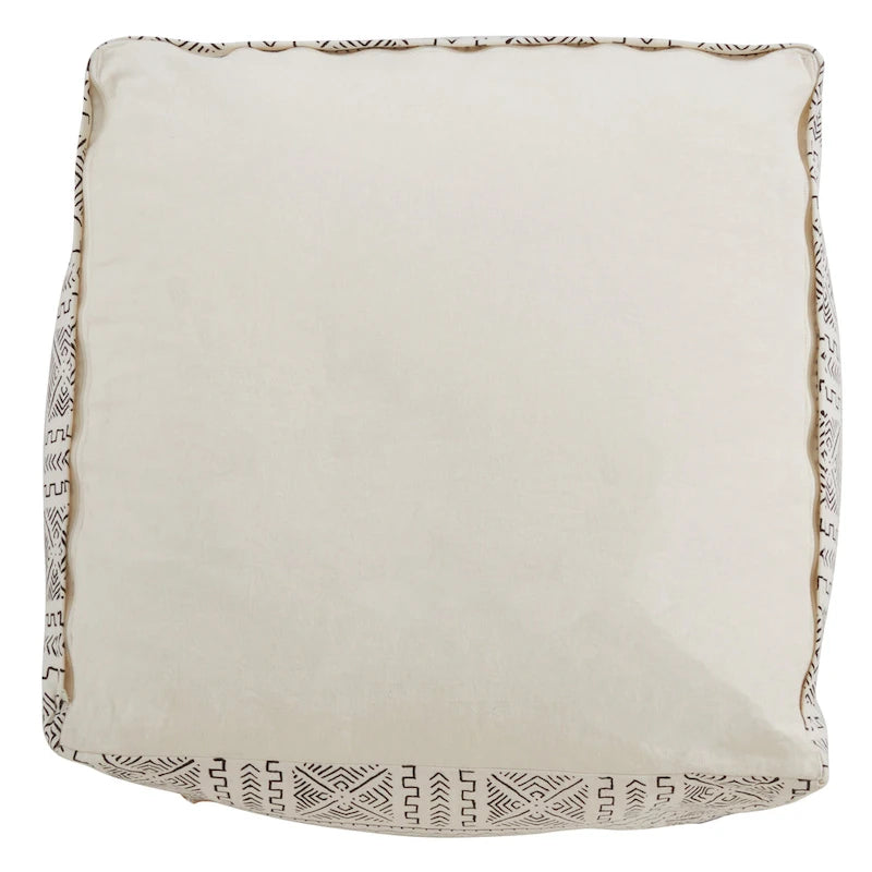Bohemian Abstract Cotton Floor Pouf Ottoman