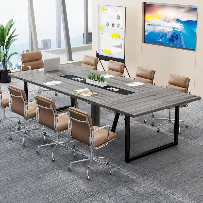 8FT Large Conference Table, Seats 8–10