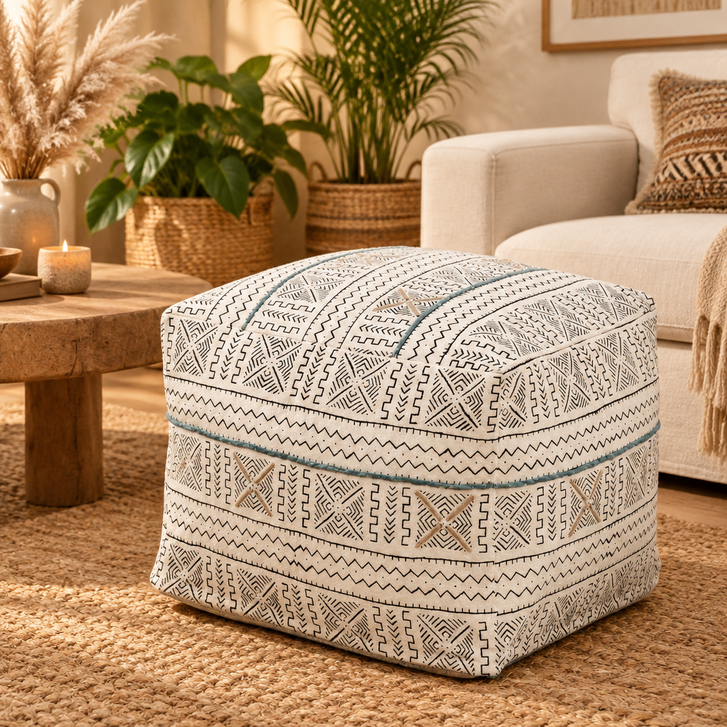 Boho Pouf Original Product with Background